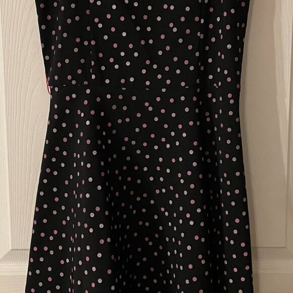 Steppin Out Black Pinup Dress Tulle Size Medium Spaghetti Strap - Picture 2 of 4